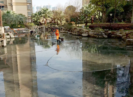 彰武景观池淤泥清理